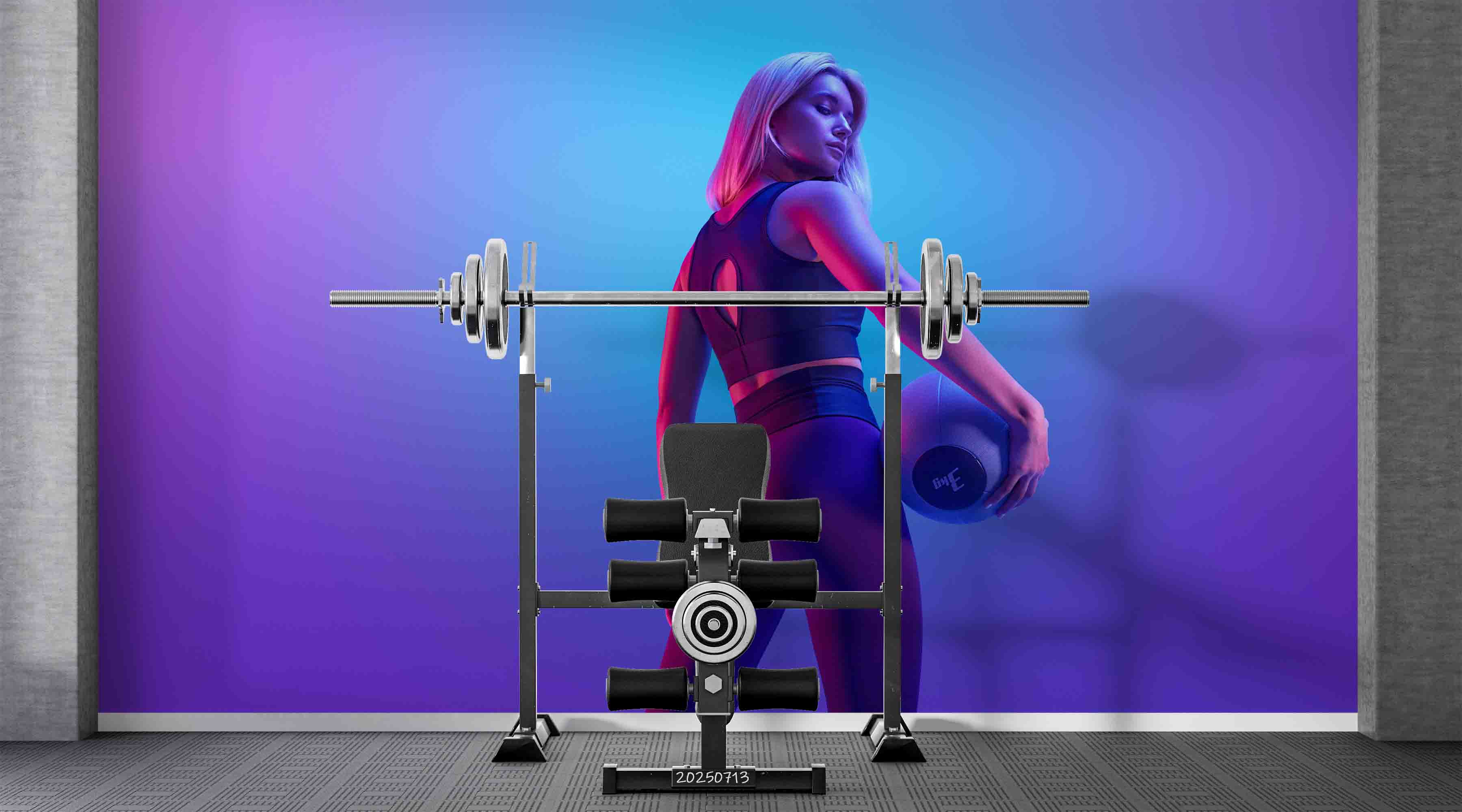 3D Gym Fitness Beauty Ball Wall Mural Wallpaper 14