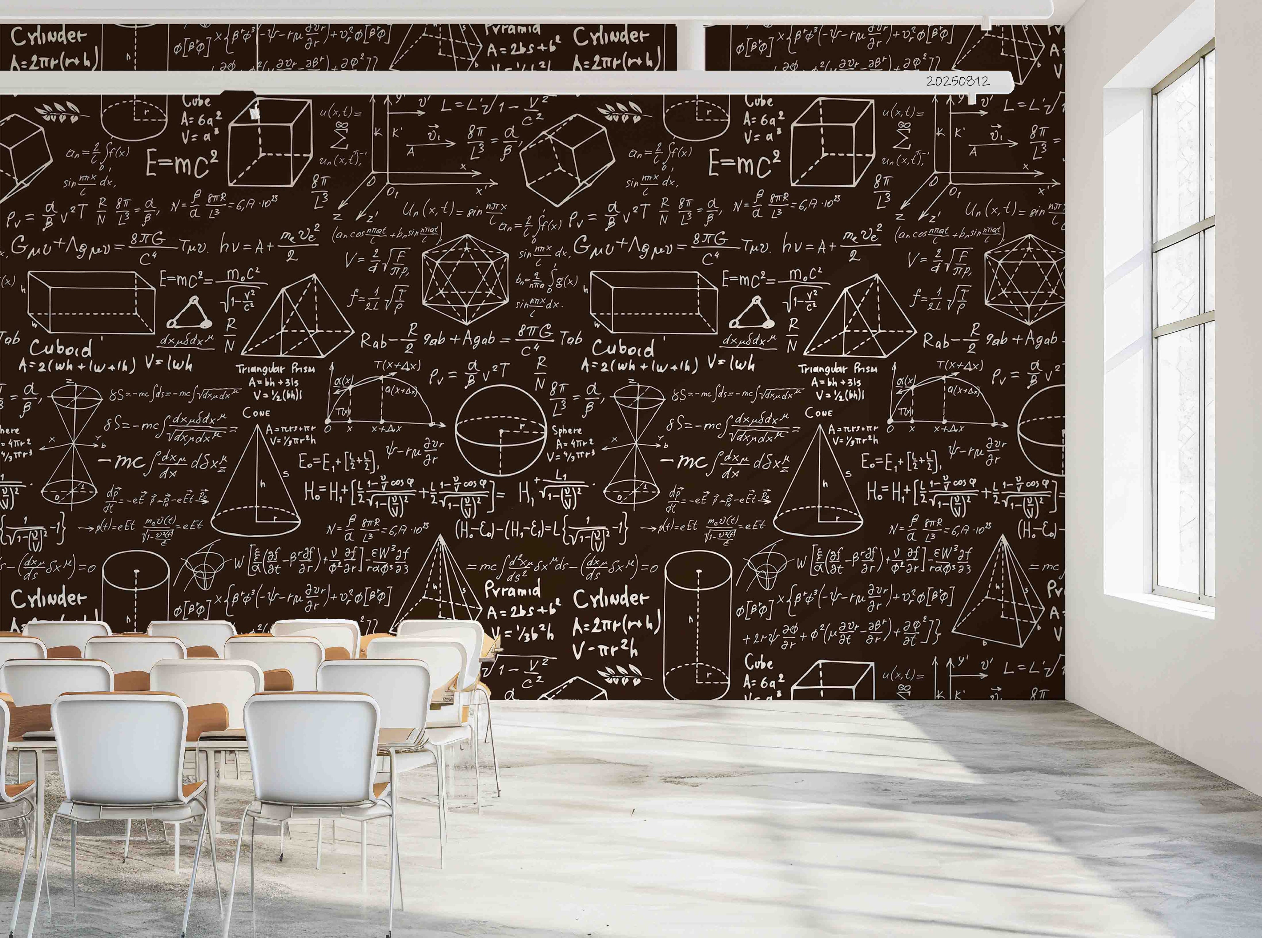 3D School STEM Science Lab Classroom Teaching Aid Math Wall Mural Wallpaper 16