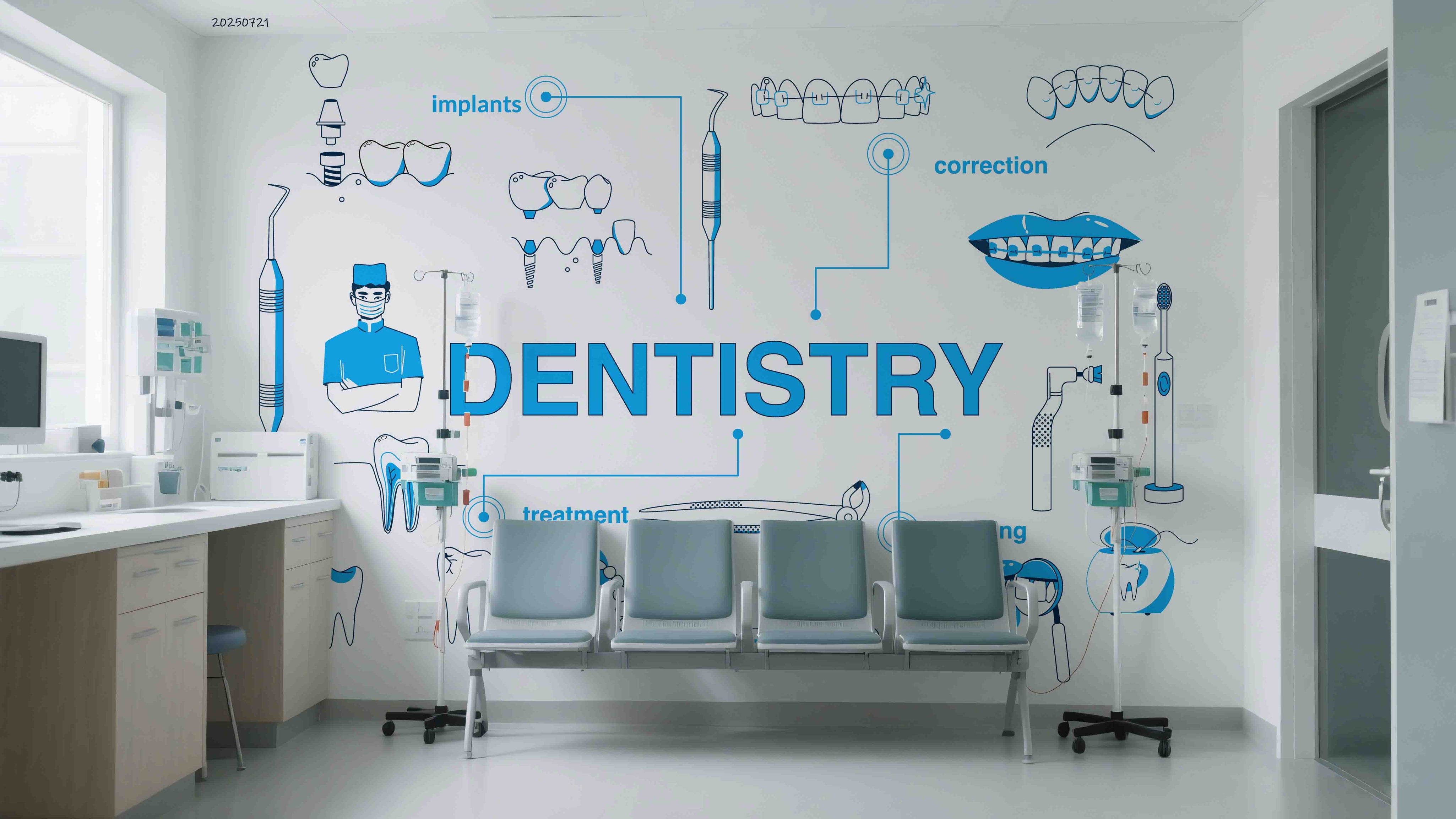 3D Clinic Hospital Rehabilitation Center Medical Healthcare Dentistry Stomatology Wall Mural Wallpaper 41