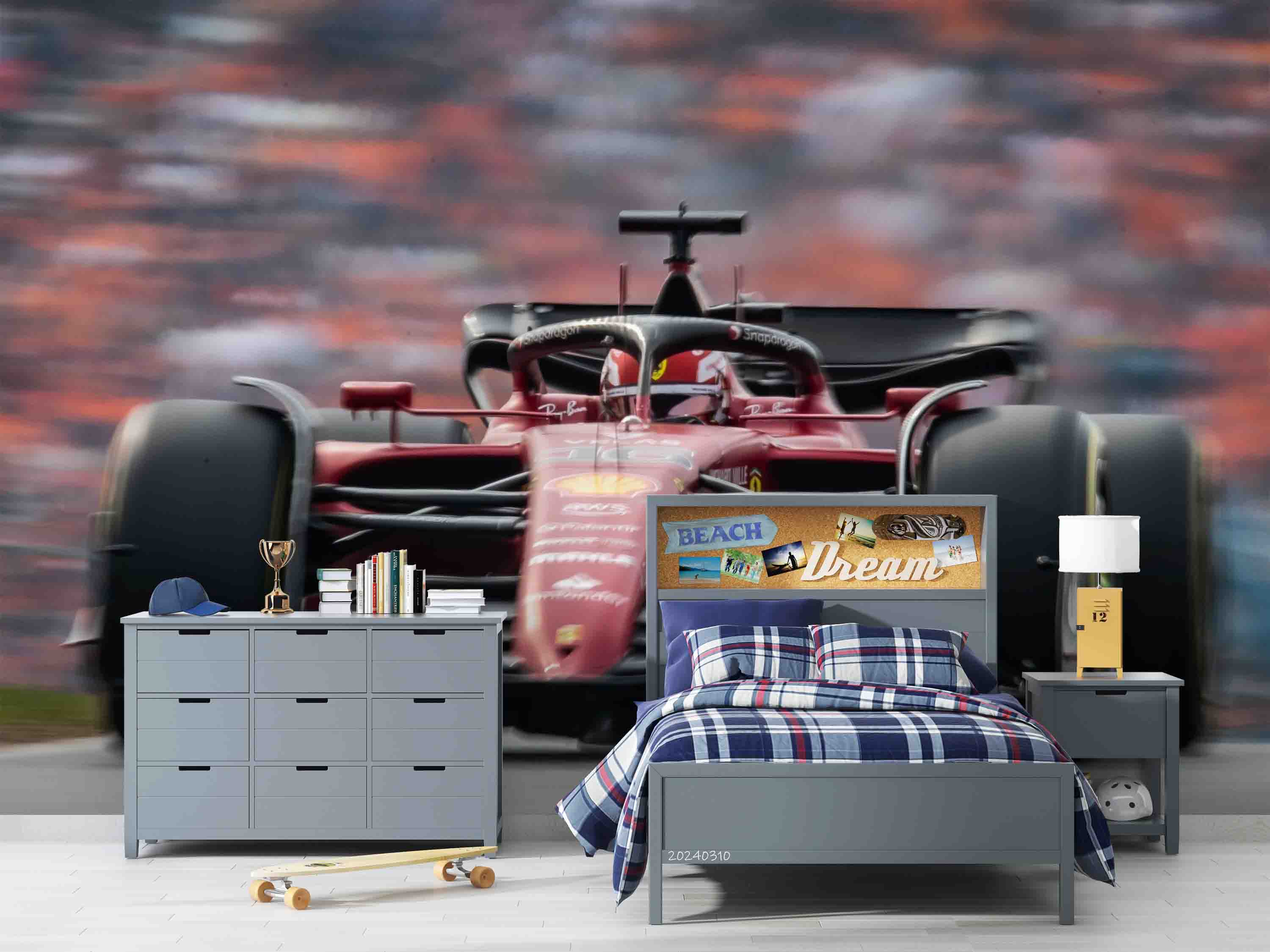 3D F1 Formula One Racing Wallpaper Wall Mural Wall Decor Wall Art Wall Sticker Remoable Wallpaper