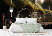3D Forest House Tree Stone Grassland Trunk Wall Mural Wallpaper YXL 28- Jess Art Decoration