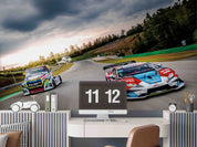 Racing Race Track Helicopter Racing Wallpaper racing & cars wall mural for garage, game room or entertainment space