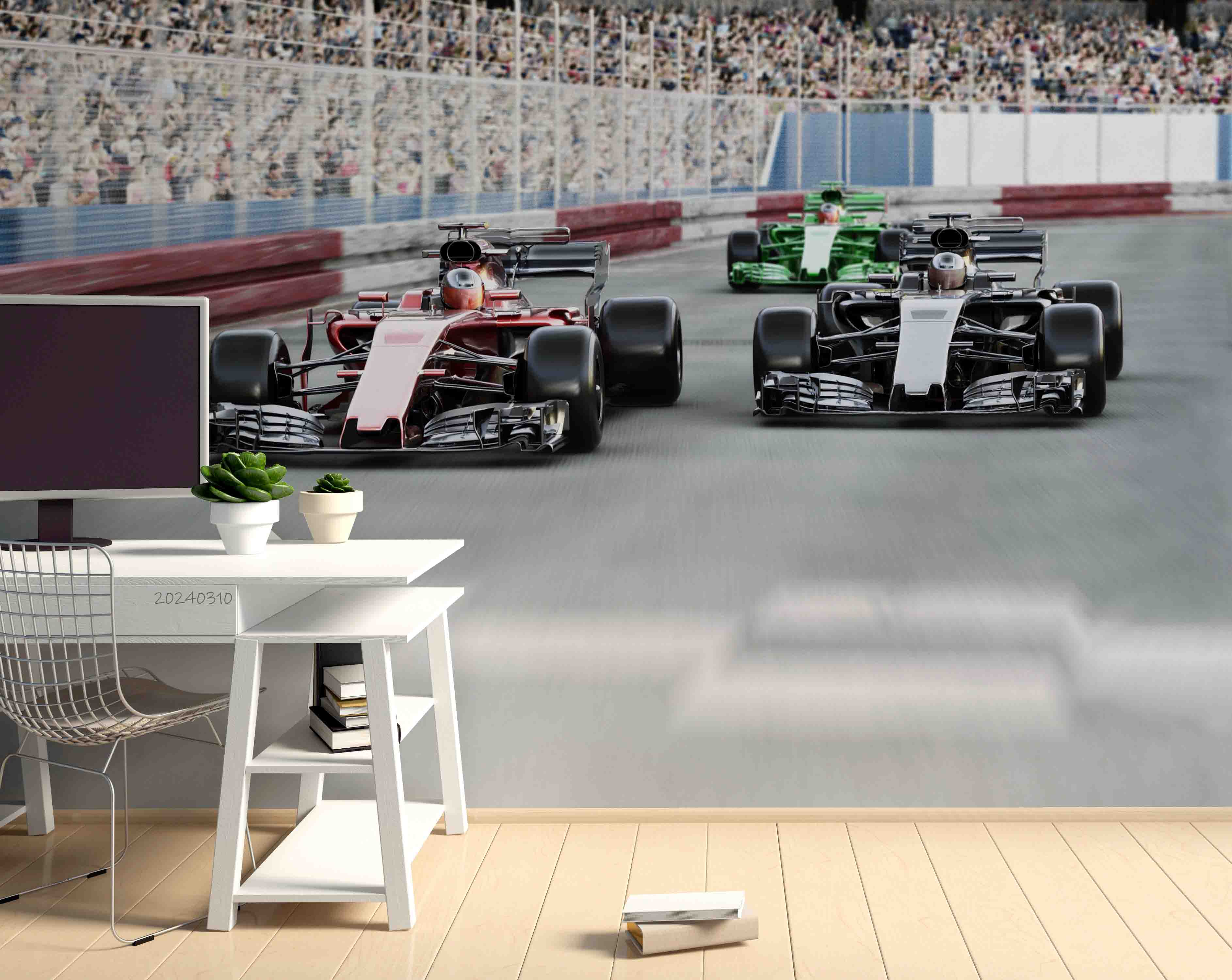 3D F1 Formula One Racing Wallpaper Wall Mural Wall Decor Wall Art Wall Sticker Remoable Wallpaper