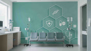 3D Clinic Hospital Rehabilitation Center Medical Healthcare Wall Mural Wallpaper 27