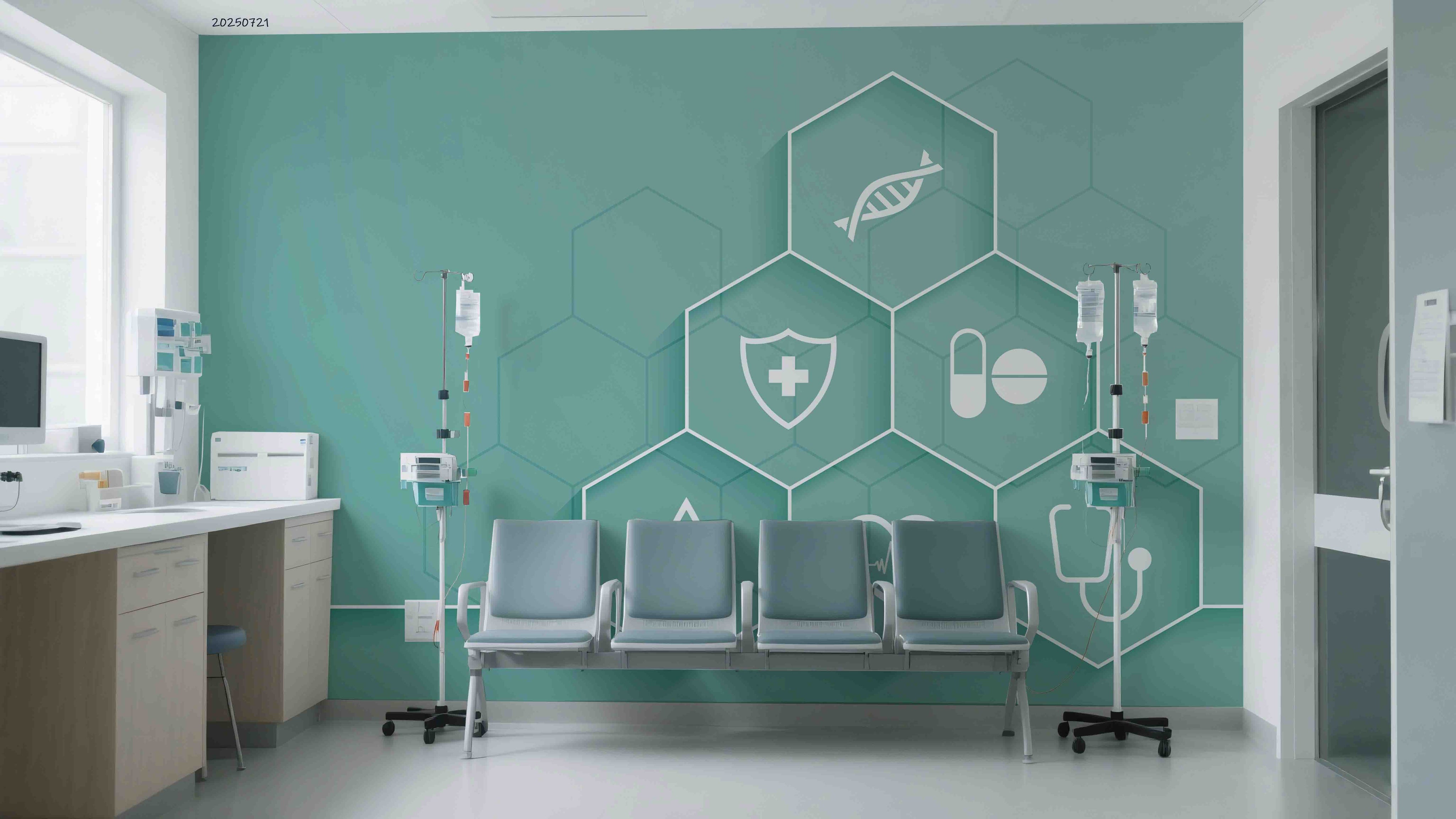 3D Clinic Hospital Rehabilitation Center Medical Healthcare Wall Mural Wallpaper 27