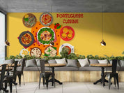 3D Portuguese Food Lunch Icon Wall Mural Wallpaper GD 5553- Jess Art Decoration