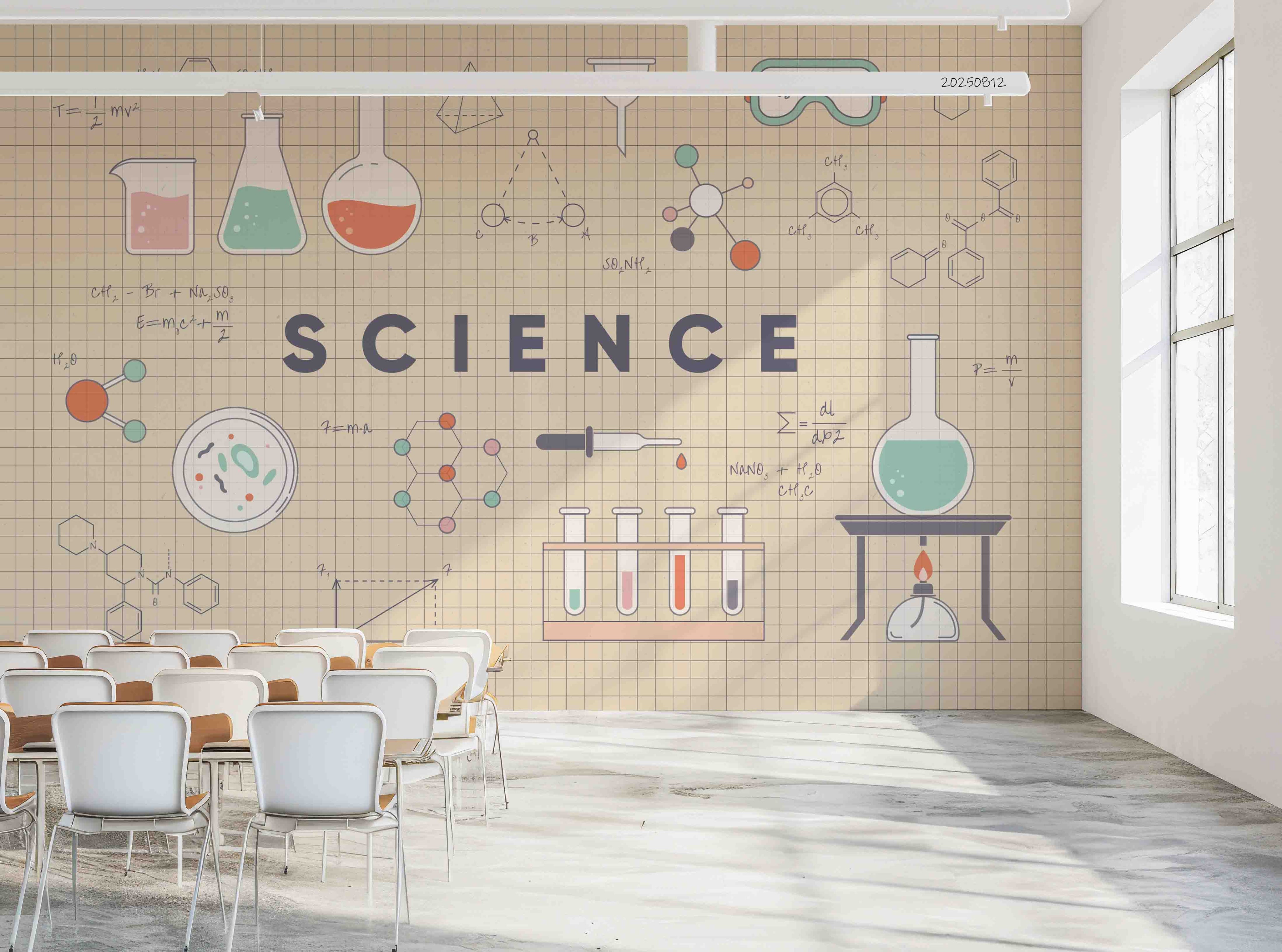 3D School STEM Science Lab Classroom Teaching Aid Chemistry Wall Mural Wallpaper 49