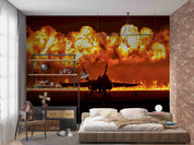 3D US Navy Blue Angels F18 Hornet Wall Mural Wallpaper GD 5477- Jess Art Decoration
