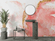 3D Abstract Damaskeen Gold Dust Wall Mural Wallpaper YXL 643