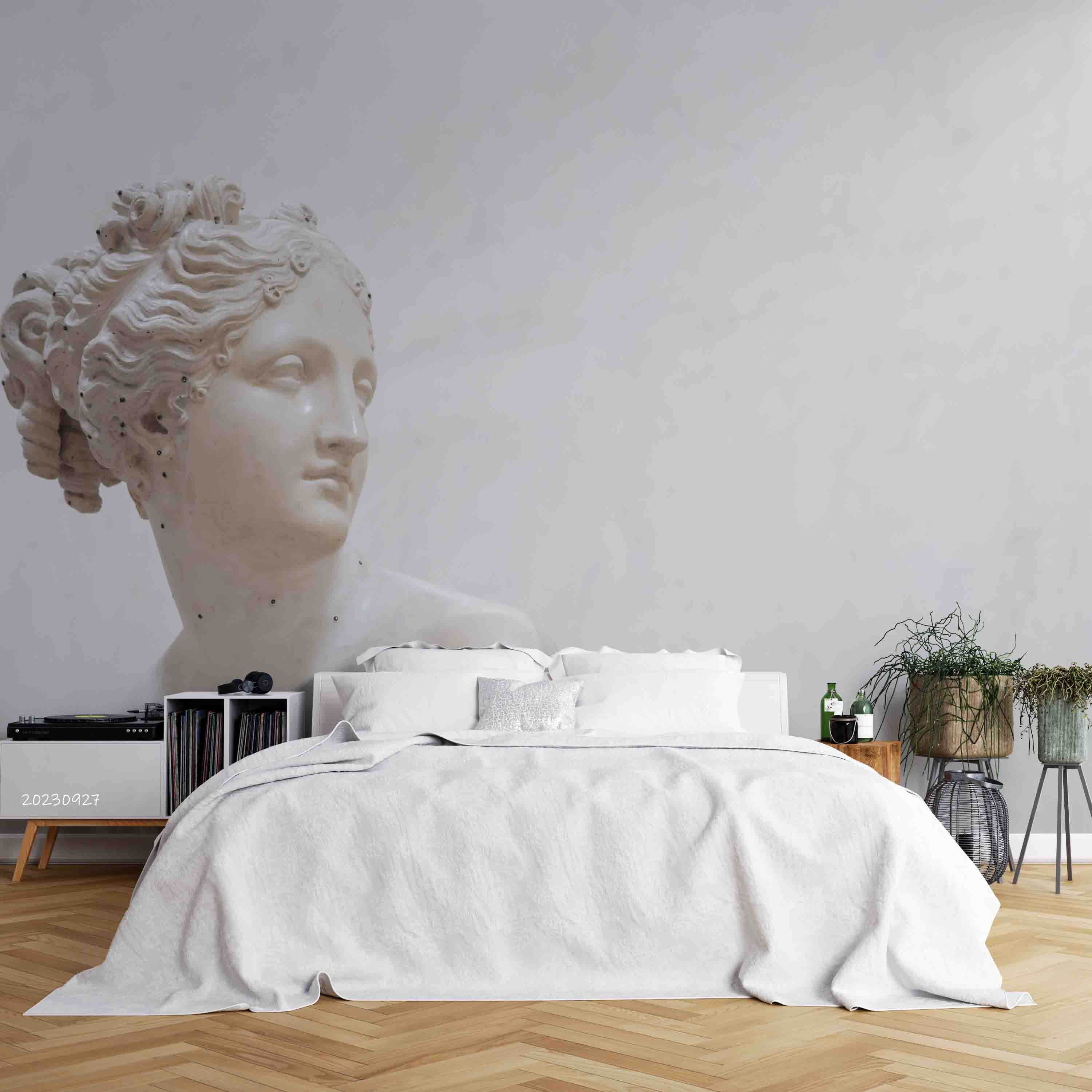 3D Sculpture Woman Hair Wall Mural Wallpaper YXL 2470