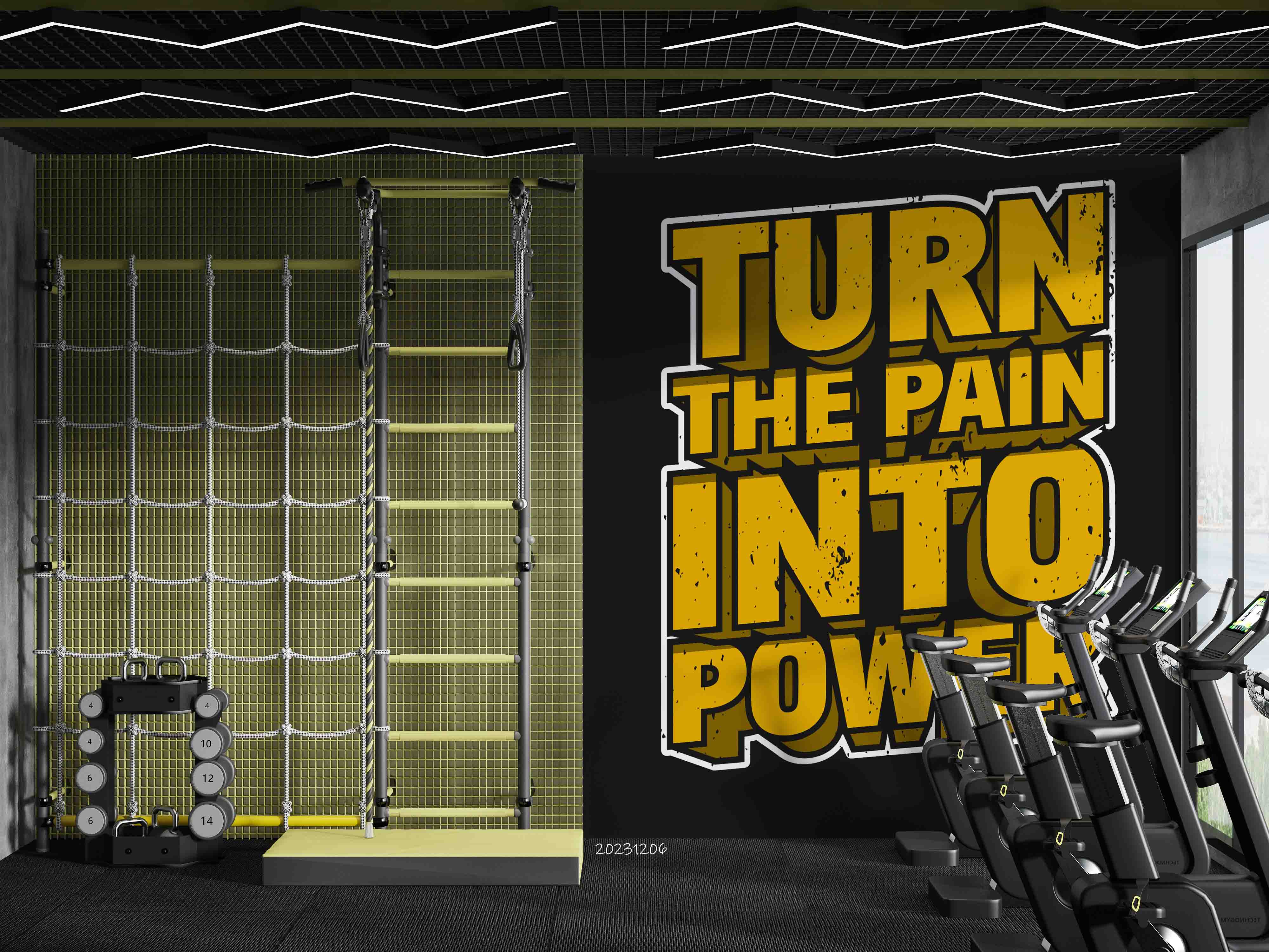 3D Poster Stereoscopic Letter Black Wall Mural Wallpaper YXL 131