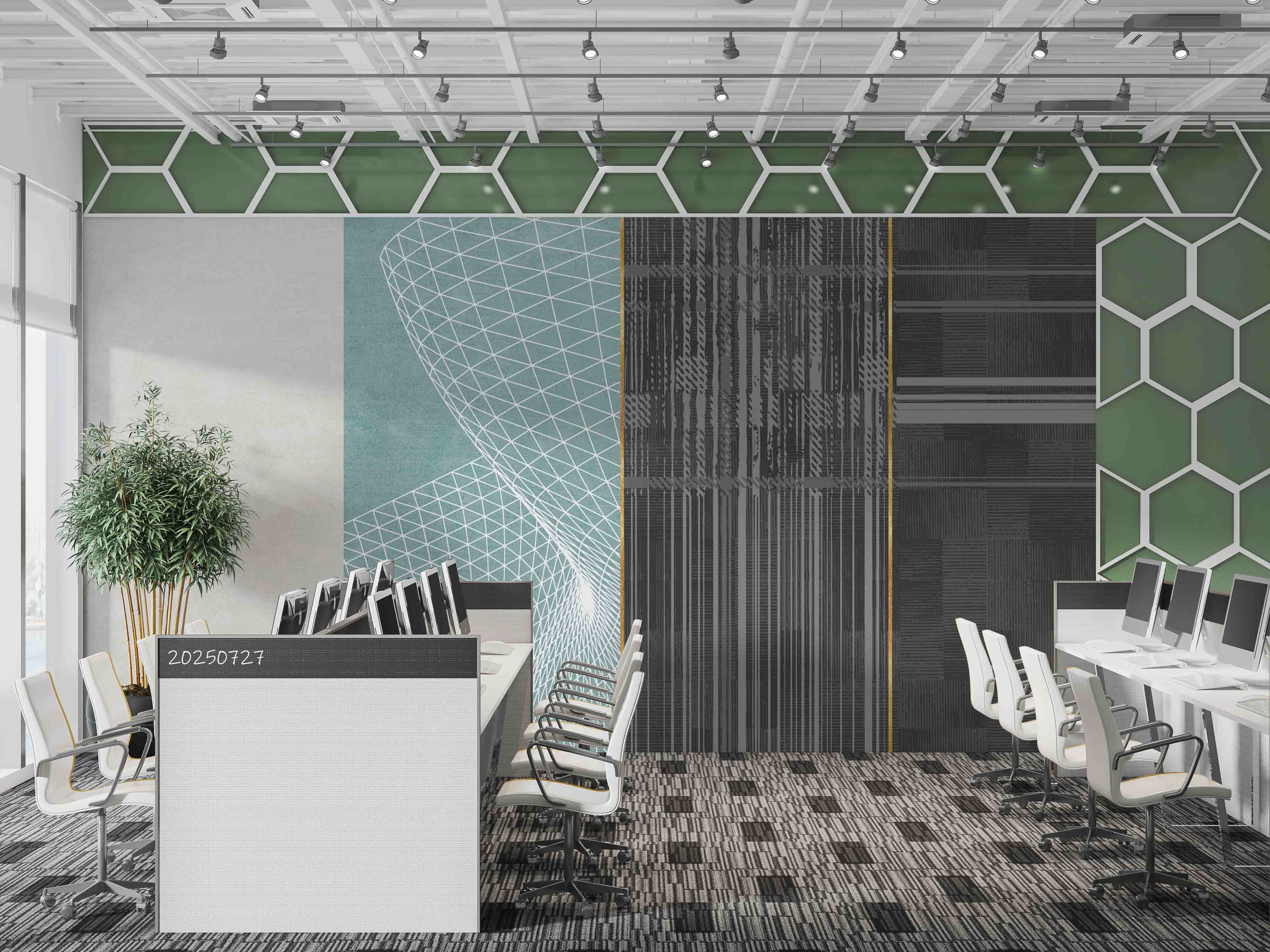 3D Office Business Commerce Modern Abstract Wall Mural Wallpaper 17