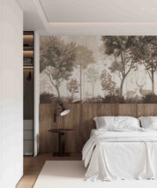 3D Hotel Inn Motel Hostel Resort Manor Scenery Forest Wall Mural Wallpaper 11