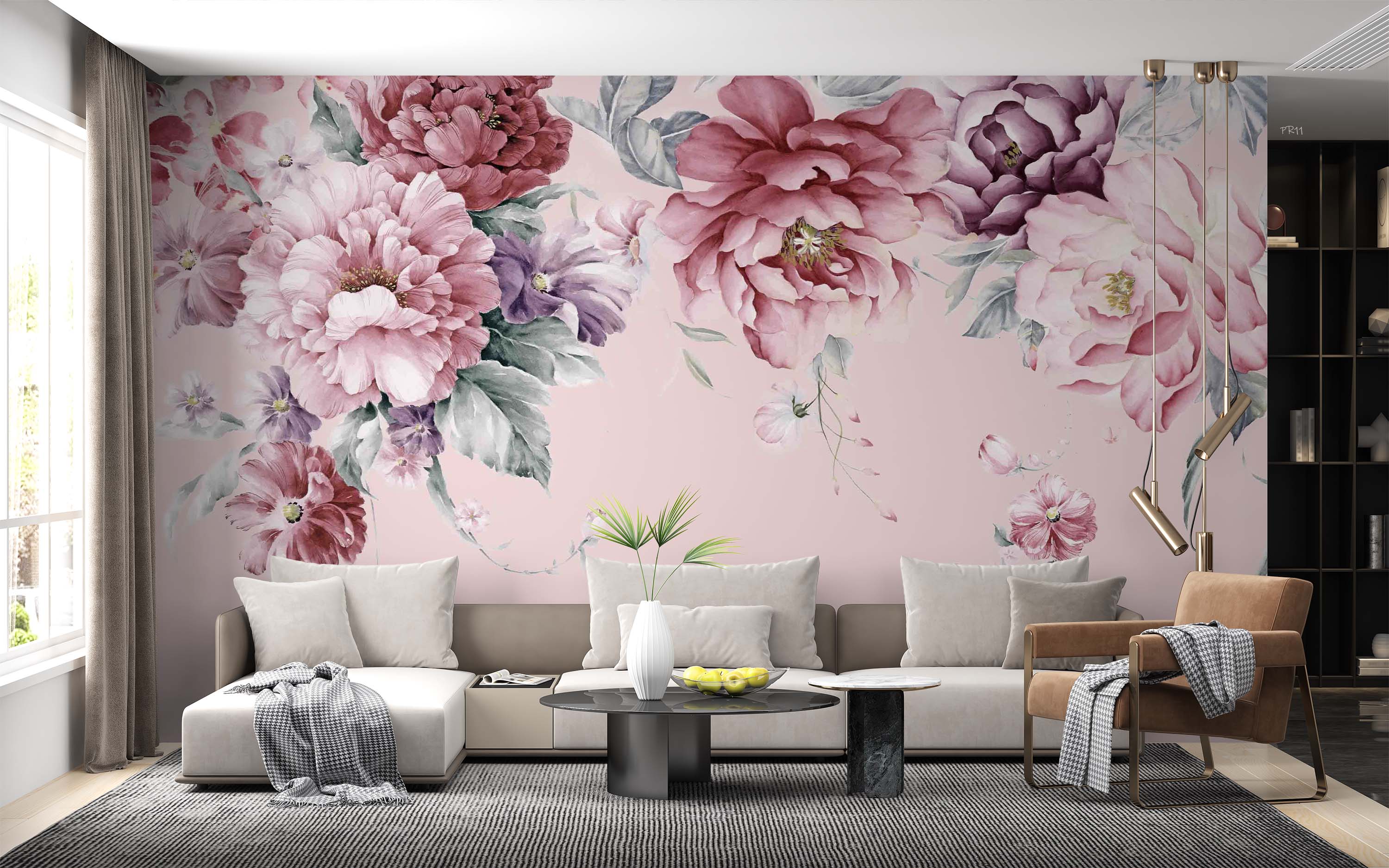 3D Beautiful Watercolor Floral Wall Mural Wallpaper GD 4836- Jess Art Decoration