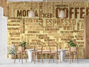 3D Coffee Varieties Beverage Type Art Wall Mural Wallpaper GD 5571- Jess Art Decoration