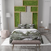 3D Forest Tree River Quilt Cover Set Bedding Set Duvet Cover Pillowcase 653