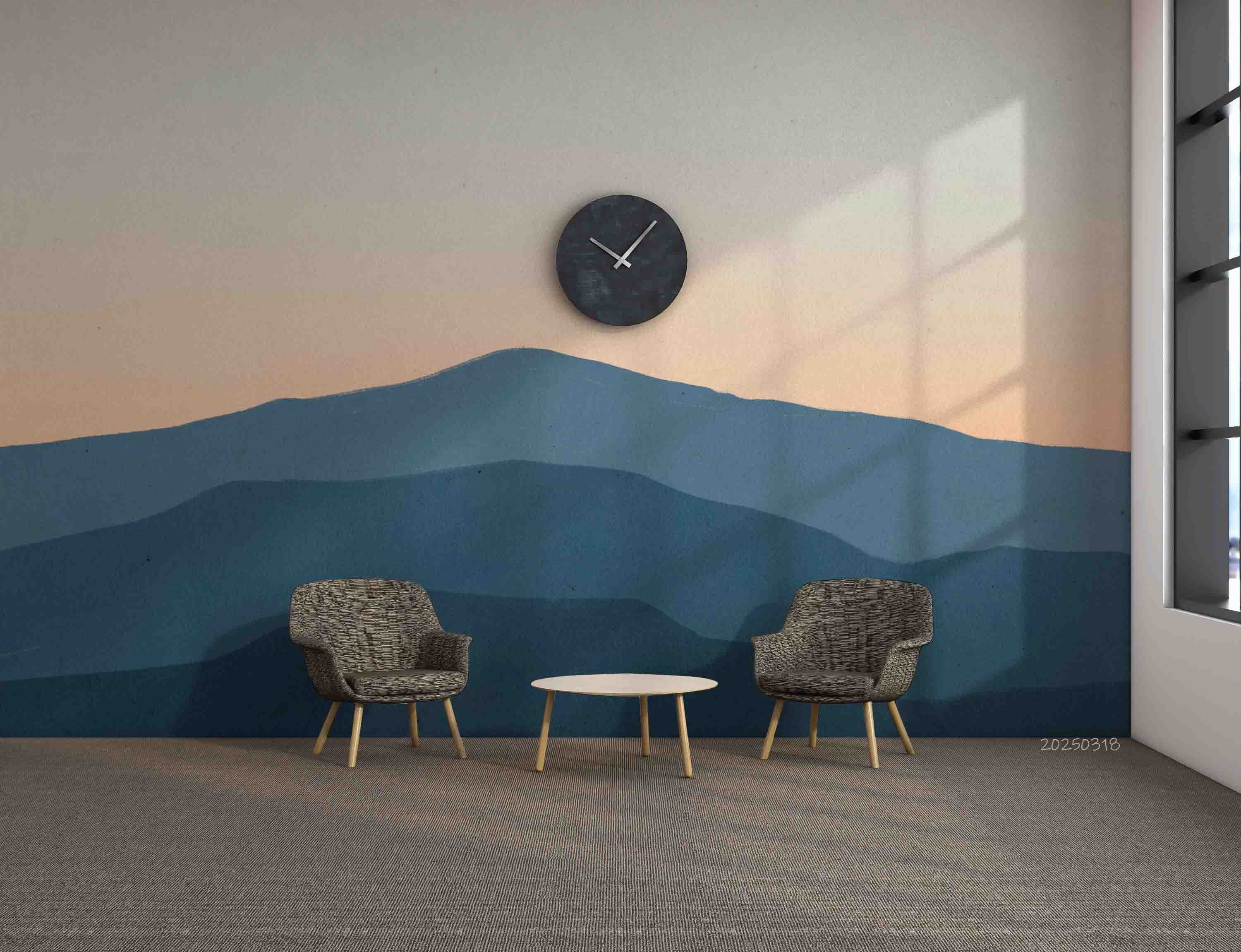 3D Sunset Sky Mountain Range Natural Scenery Wallpaper Wall Mural Wall Decor Wall Art Wall Sticker Remoable Wallpaper 24