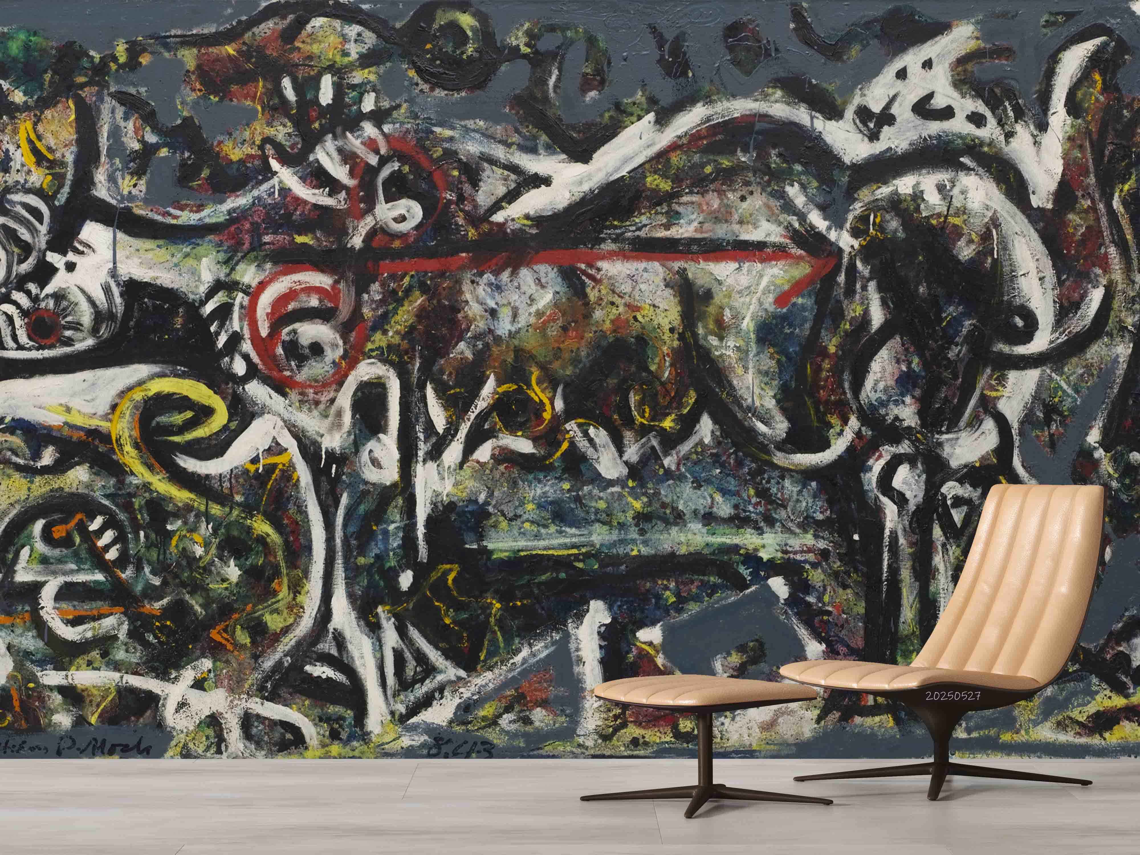 3D Artist's Abstract Painting Graffiti Artwork Wallpaper Wall Mural Wall Decor Wall Art Wall Sticker Remoable Wallpaper 37