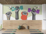 3D Gym Fitness Dumbbell Wall Mural Wallpaper 7