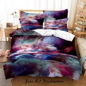 3D Graffiti Ripple Wave Colours Quilt Cover Set Bedding Set Duvet Cover Pillowcase 620