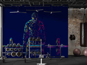 3D Gym Fitness Gymnasium Dumbbell Wall Mural Wallpaper 29
