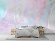 3D Abstract Damaskeen Float Wave Wall Mural Wallpaper YXL 607