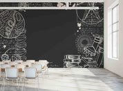3D School STEM Science Lab Classroom Teaching Aid Biology Wall Mural Wallpaper 24
