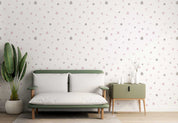 3D Star Pattern White Background Wall Mural Wallpaper GD 4538- Jess Art Decoration