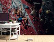 3D Person Sports Climbing Wall Mural Wallpaper YXL 121