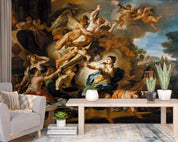 3D Classical Religious Painting classical religious ceiling art wall mural wallpaper for dining room - view 2