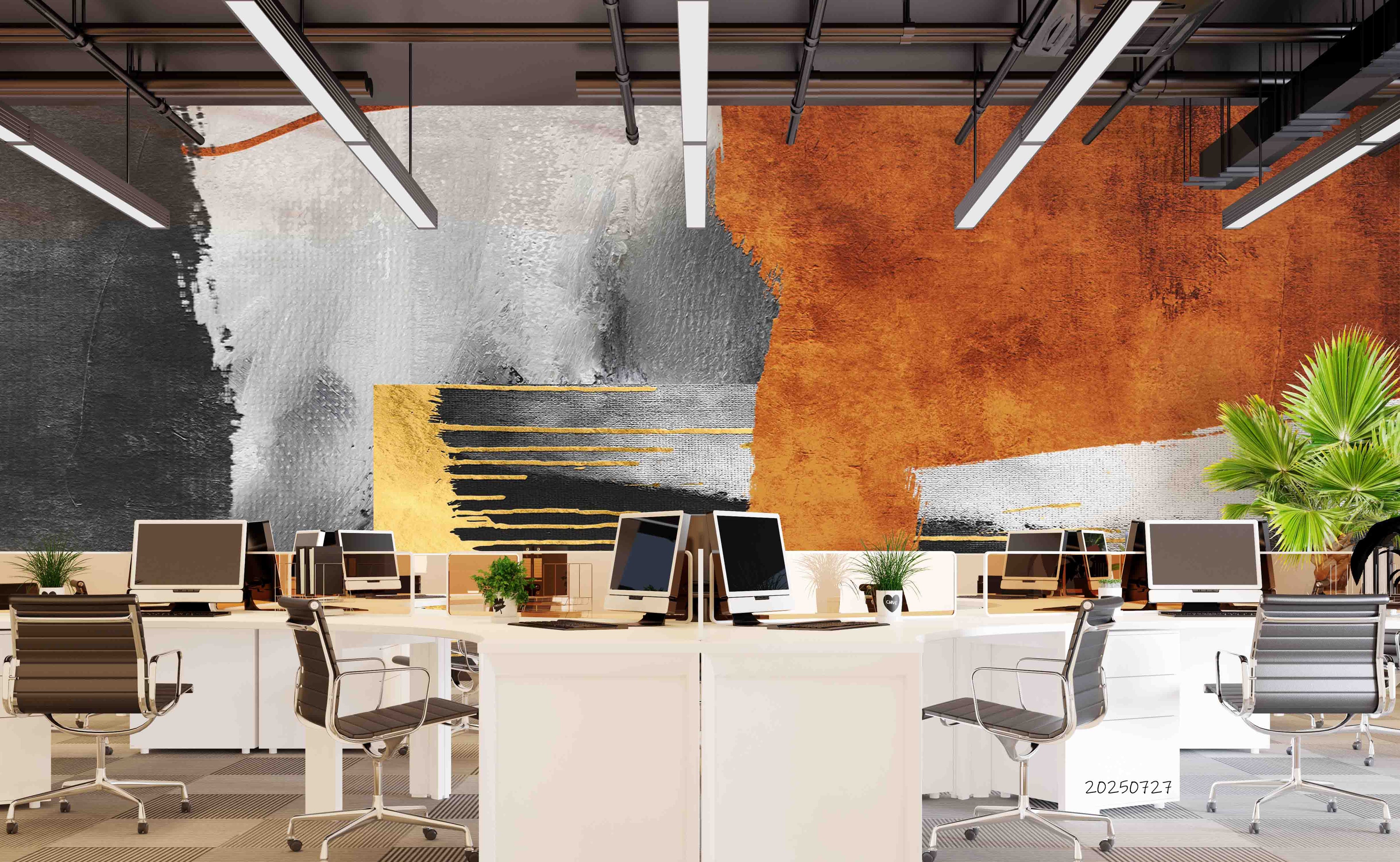 3D Office Business Commerce Abstract Modern Wall Mural Wallpaper 47