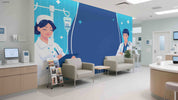 3D Clinic Hospital Rehabilitation Center Medical Healthcare Doctor Wall Mural Wallpaper 29