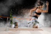 3D Woman Fitness Room Stretch Fog Wall Mural Wallpaper YXL 121