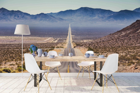 3D  Mountain Road Tree Sandy Soil Wall Mural Wallpaper YXL 1121