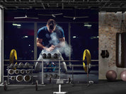 3D Gym Fitness Gymnasium Dumbbell Wall Mural Wallpaper 67