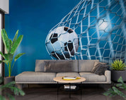3D Night Moon Football Net Wall Mural Wallpaper YXL 2840