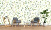 3D Floral Heronsbill White Wall Mural Wallpaper YXL 2270