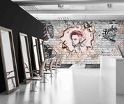 3D Salon Shop Beauty Salon Barber Shop Wall Mural Wallpaper 48