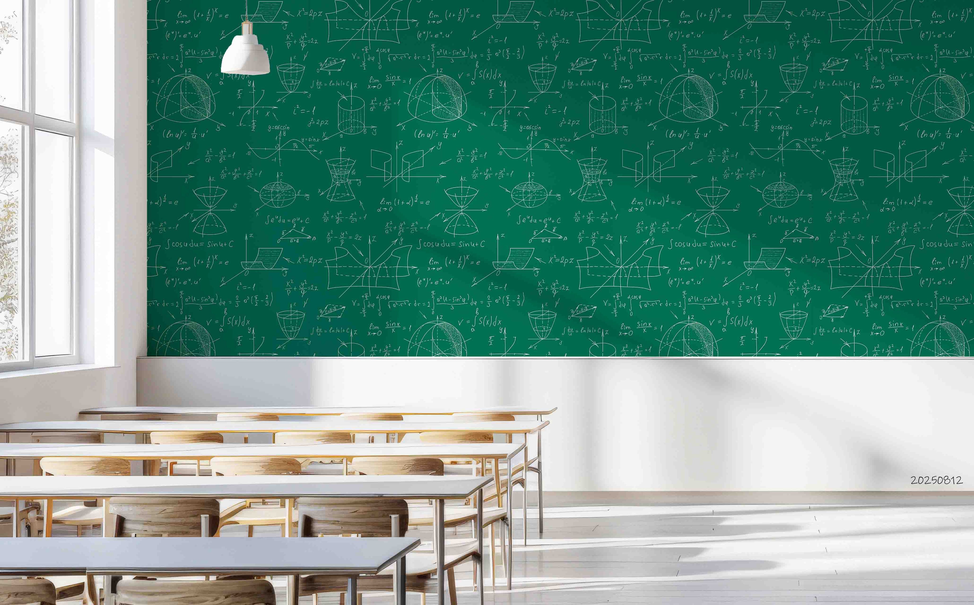 3D School STEM Science Lab Classroom Teaching Aid Math Wall Mural Wallpaper 26
