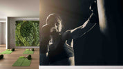3D Woman Boxing Glove Boxing Earthbags Light Wall Mural Wallpaper YXL 95