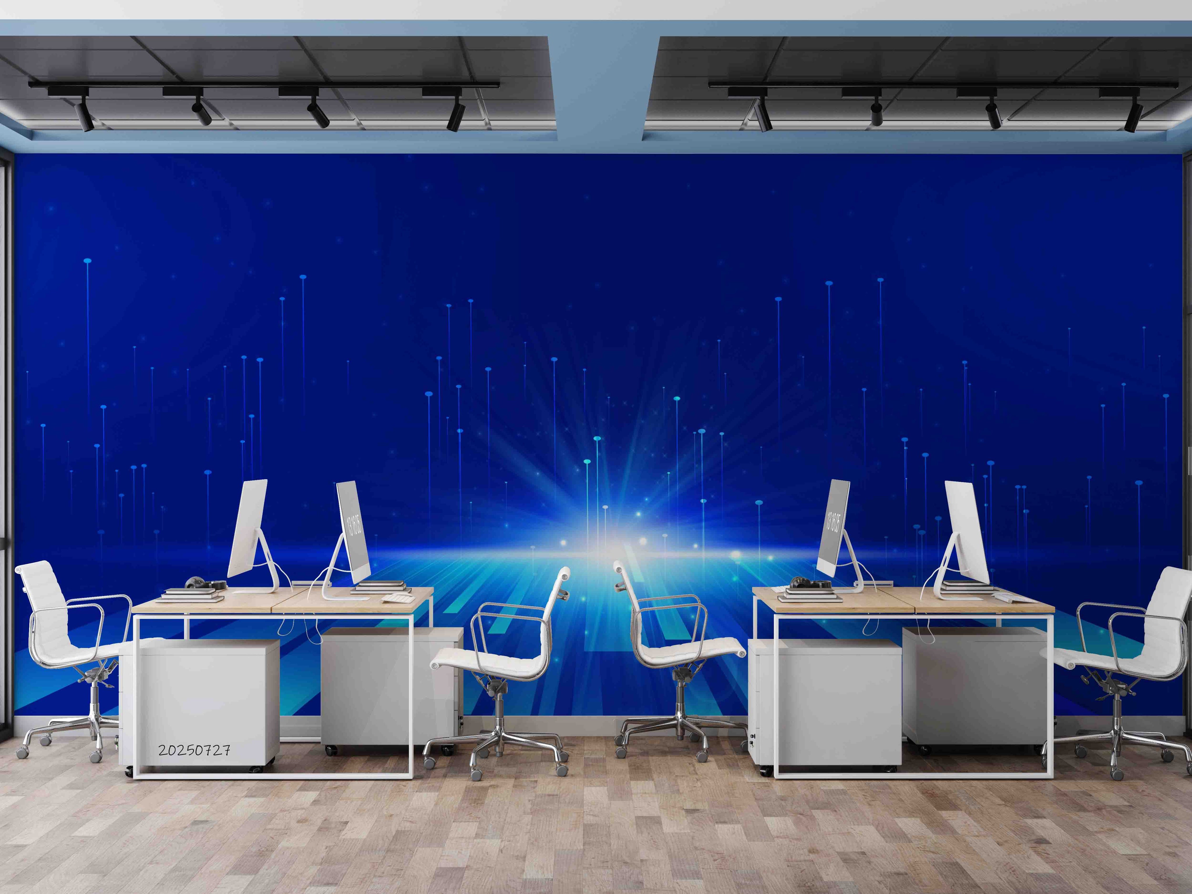 3D Office Business Commerce Technology Mdern Wall Mural Wallpaper 34