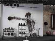 3D Gym Fitness Gymnasium Boxing Wall Mural Wallpaper 62