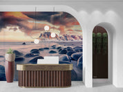 3D Hotel Inn Motel Hostel Resort Manor Scenery Sea Wall Mural Wallpaper 18