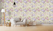 3D Pattern Floral Morning Glory Apricot Wall Mural Wallpaper YXL 2237