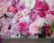 3D Floral Rose Wall Mural Wallpaper YXL 2649