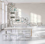 3D School STEM Science Lab Classroom Teaching Aid Chemistry Wall Mural Wallpaper 6