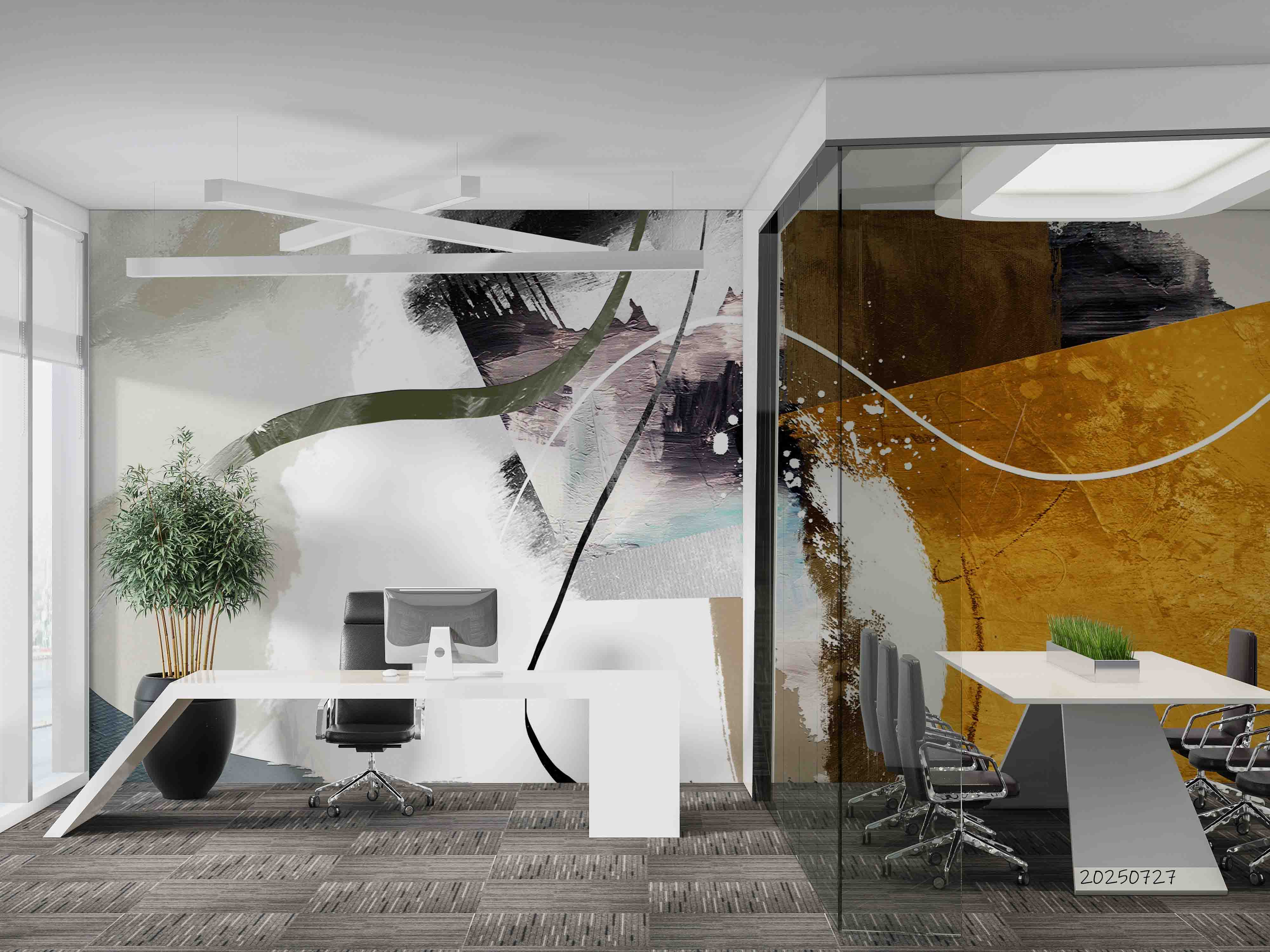 3D Office Business Commerce Marble Abstract Wall Mural Wallpaper 45