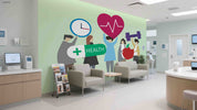 3D Clinic Hospital Rehabilitation Center Health Wall Mural Wallpaper JN 6