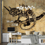 3D Retro Mechanical Chameleon Steampunk Wallpaper Wall Mural Wall Decor Wall Art Wall Sticker Remoable Wallpaper 20