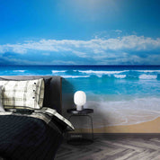 3D Sandbeach Sea Cloud Spindrift Wall Mural Wallpaper YXL 2613